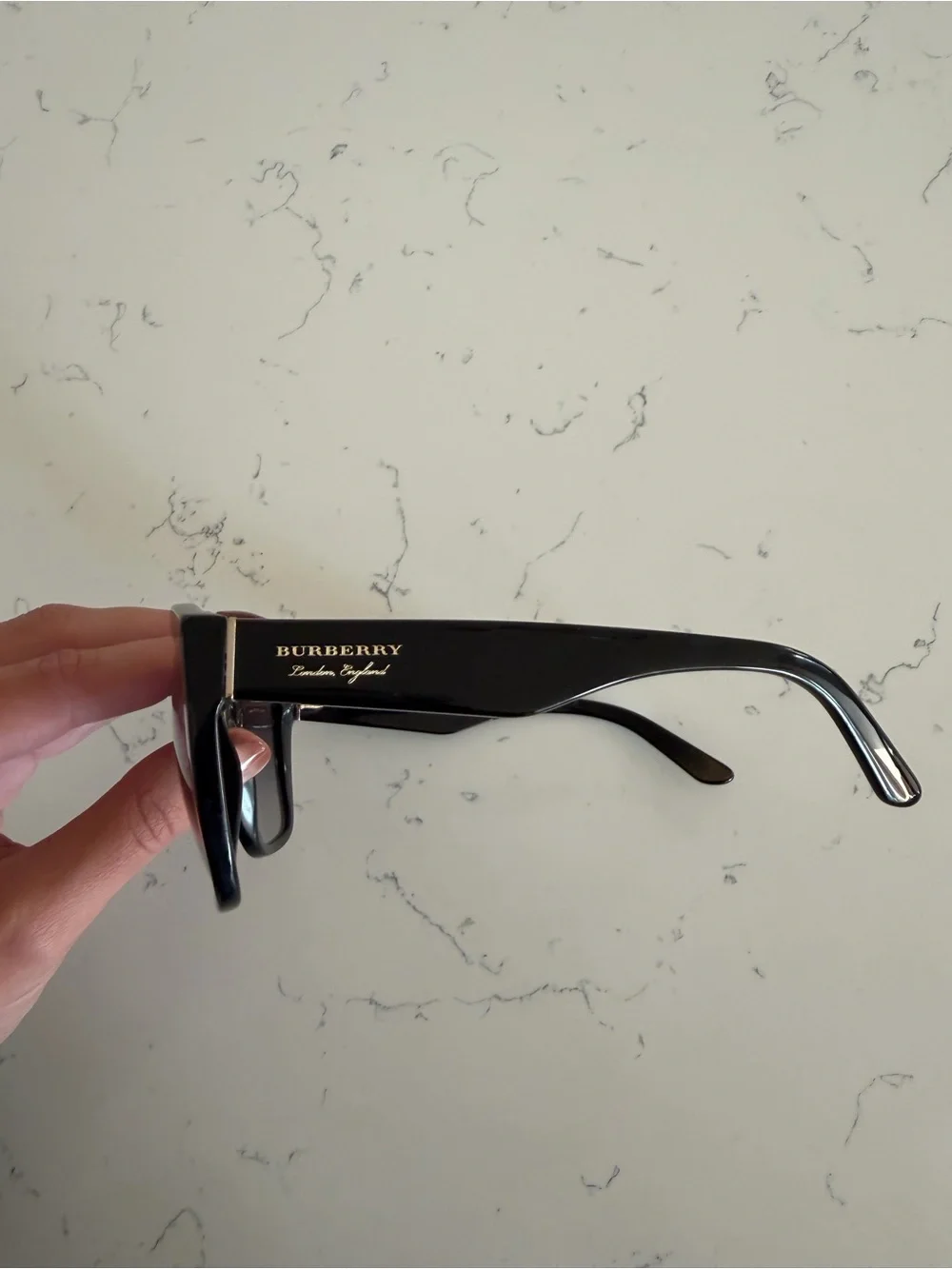 Burberry Black Oversized Cat-Eye Sunglasses
